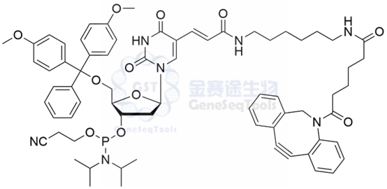 DBCO-dT-CE Phosphoramidite结构式.png