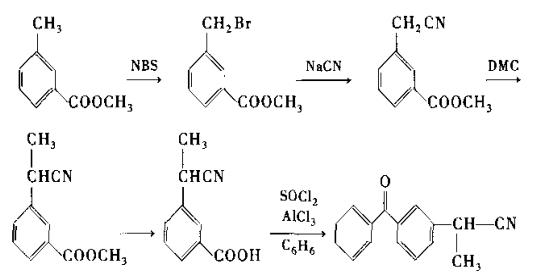 2-(3-苯甲酰基苯基)-丙腈