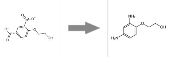图2 2,4-二氨基苯氧乙醇盐酸盐合成反应式.png 图2 2,4-二氨基苯氧乙醇盐酸盐合成反应式.png