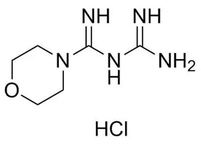 盐酸吗啉胍的化学结构式 盐酸吗啉胍的化学结构式