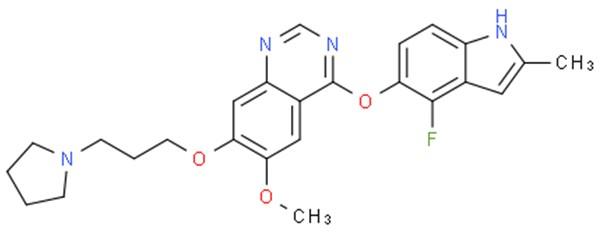 西地尼布的化学结构式 西地尼布的化学结构式