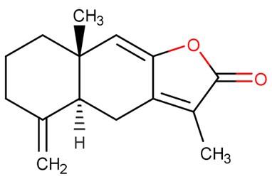 白术内酯 I的化学结构式