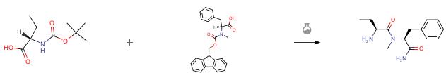 N-(9-芴甲氧羰酰基)-N-甲基-L-苯丙氨酸的有机反应