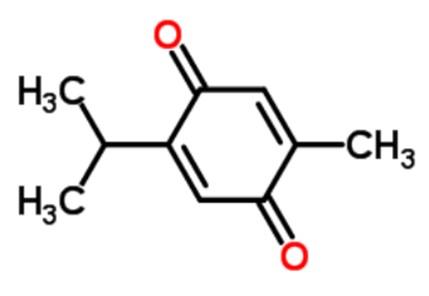 百里醌的化学结构式