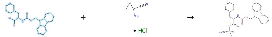 Fmoc-3-(3-吡啶基)-L-丙氨酸的酰胺化反应