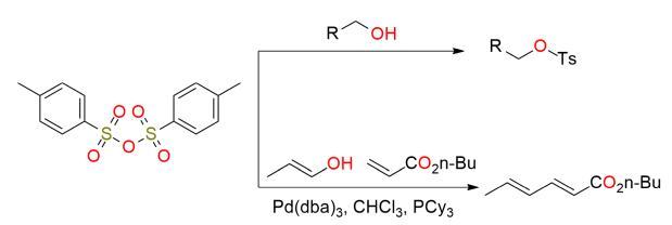 Reaction of P-Toluenesulfonic anhydride Reaction of P-Toluenesulfonic anhydride