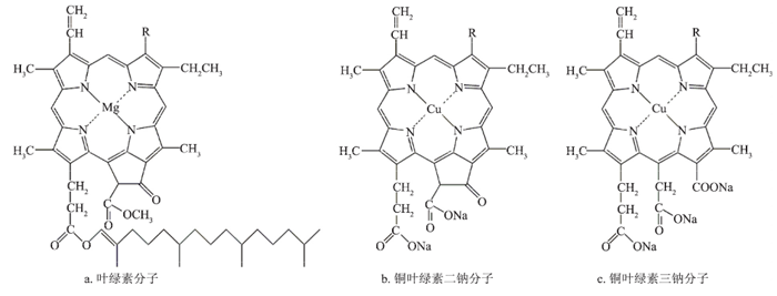 叶绿素铜钠盐的结构式 叶绿素铜钠盐的结构式