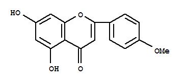 Molecular Structure of 480-44-4 (4H-1-Benzopyran-4-one,5,7-dihydroxy-2-(4-methoxyphenyl)-)