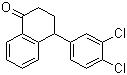 Molecular Structure of 79560-19-3 (4-(3,4-Dichlorophenyl)-1-tetralone)