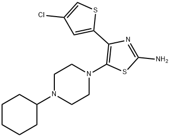 4-(4-chlorothiophen-2-yl)-5-(4-cyclohexylpiperazin-1-yl)thiazol-2-amine