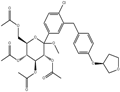 (3R,4S,5R,6R)-6-(acetoxymethyl)-2-(4-chloro-3-(4-(((S)- tetrahydrofuran-3-yl)oxy)benzyl)phenyl)-2-methoxytetrahydro-2H -pyran-3,4,5-triyl triacetate