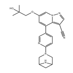 Pyrazolo[1,5-a]pyridine-3-carbonitrile, 4-[6-(3,6-diazabicyclo[3.1.1]hept-3-yl)-3-pyridinyl]-6-(2-hydroxy-2-methylpropoxy)-