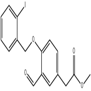 [3-Formyl-4-(2-iodobenzyloxy)phenyl]aceticacidmethylester