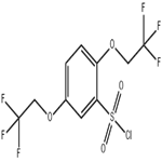 2,5-Bis(2,2,2-trifluoroethoxy)benzenesulphonyl chloride