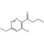 Ethyl 5-chloro-3-(methylsulfanyl)-1,2,4-triazine-6-carboxylate