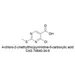 4-Chloro-2-(methylthio)-5-pyrimidinecarboxylic acid  pictures