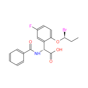 (R,S)-N-benzoyl-2-((2R)-1-bromopropoxy)-5-fluorophenylglycine