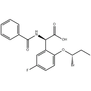 (R,S)-N-benzoyl-2-((2R)-1-bromopropoxy)-5-fluorophenylglycine