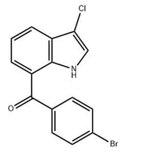 3-chloro-7-(4-bromobenzoyl)-indole