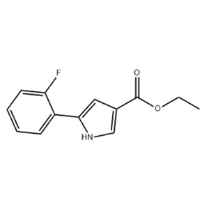 1H-Pyrrole-3-carboxylic acid, 5-(2-fluorophenyl)-, ethyl ester