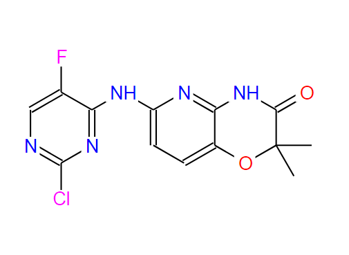 	6-(2-chloro-5-fluoropyriMidin-4-ylaMino)-2,2-diMethyl-2H-pyrido[3,2-b][1,4]oxazin-3(4H)-one
