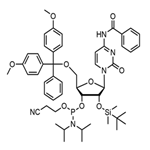 N-blocked-5'-O-DMT-2'-O-TBDMS CED cytidine phosphoramidite pictures