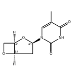  1-(3,5-Anhydro-2-deoxy-β-D-threo-pentofuranosyl)thymine pictures
