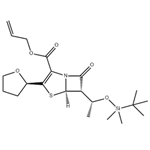 (5R,6S)-6-[(1R)-1-[[(1,1-Dimethylethyl)dimethylsilyl]oxy]ethyl]-7-oxo-3-[(2R)-tetrahydro-2-furanyl]-4-thia-1-azabicyclo[3.2.0]hept-2-ene-2-carboxylic acid 2-propenyl ester pictures