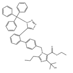 1H-IMidazole-5-carboxylic acid, 4-(1-hydroxy-1-Methylethyl)-2-propyl-1-[[2'-[1-(triphenylMethyl)-1H-tetrazol-5-yl][1,1'-biphenyl]-4-yl]Methyl]-, ethyl ester pictures