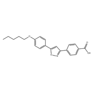 4-(5-(4-(pentyloxy)phenyl)isoxazol-3-yl)benzoic acid