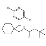 Carbamic acid, N-[[1-[(5-bromo-2-chloro-4-pyrimidinyl)amino]cyclohexyl]methyl]-, 1,1-dimethylethyl ester pictures