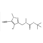 tert-butyl((4-bromo-5-cyano-1-methyl-1H-pyrazol-3-yl)methyl)(methyl)carbamate pictures