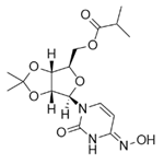 ((3aR,4R,6R,6aR)-6-(4-(hydroxyamino)-2-oxopyrimidin-1(2H)-yl)-2,2-dimethyltetrahydrofuro[3,4-d][1,3]dioxol-4-yl)methyl isobutyrate pictures