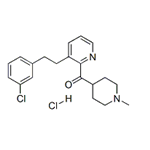 (1-Methyl-4-piperidinyl)[3-[2-(3-chlorophenyl)ethyl]pyridinyl]methanone hydrochloride pictures