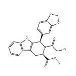 (1R,3R)-methyl-1,2,3,4-tetrahydro-2-chloroacetyl-1-(3,4-methylenedioxyphenyl)-9H-pyrido[3,4-B]indole-3-carboxylate pictures