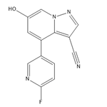 4-(6-Fluoropyridin-3-yl)-6-hydroxypyrazolo[1,5-a]pyridine-3-carbonitrile pictures