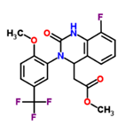 2-(8-fluoro-3-(2-methoxy-5-(trifluoromethyl)phenyl) -2-oxo-1,2,3,4-tetrahydroquinazolin-4-yl) acetic acid methyl ester