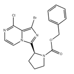 (S)-benzyl 2-(1-bromo-8-chloroimidazo[1,5-a]pyrazin-3-yl)pyrrolidine-1-carboxylate pictures