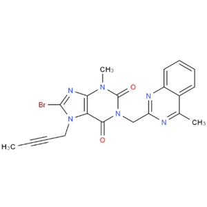 1-[(4-methylquinazolin-2-yl)methyl]-3-methyl-7-(2-butyn-1-yl)-8-bromoxanthine