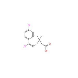3-[2-chloro-2-(4-chlorophenyl)ethenyl]-2，2-dimethyl cyclopropane carboxylic acid