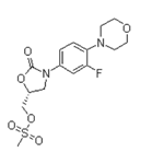 (R)-[3-(3-Fluoro-4-morpholinophenyl)-2-oxo-5-oxazolidinyl]methyl methanesulfonate pictures