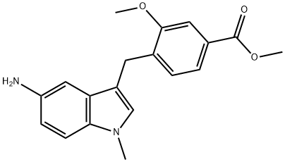 4-(5-Amino-1-methyl-1H-indol-3-ylmethyl)-3-methoxy-benzoic acid methyl ester