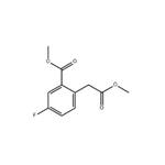 Benzeneacetic acid, 4-fluoro-2-(methoxycarbonyl)-, methyl ester pictures