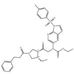 1-Pyrrolidinecarboxylic acid, 3-[2-[(ethoxycarbonyl)[5-[(4-methylphenyl)sulfonyl]-5H-pyrrolo[2,3-b]pyrazin-2-yl]amino]acetyl]-4-ethyl-, phenylmethyl ester, (3R,4S)-rel- pictures