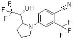 CAS # 1165910-22-4, 4-[(2R)-2-[(1R)-2,2,2-Trifluoro-1-hydroxyethyl]-1-pyrrolidinyl]-2-(trifluoromethyl)benzonitrile