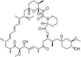 CAS # 53123-88-9, Rapamycin, 23,27-Epoxy-3H-pyrido[2,1-c][1,4]oxaazacyclohentriacontine, Sirolimus