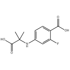 4-[(1-Carboxy-1-methylethyl)amino]-2-fluorobenzoic acid