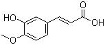 CAS # 537-73-5, 3-Hydroxy-4-methoxycinnamic acid