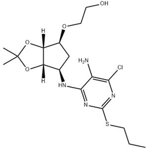 Ethanol, 2-[[(3aR,4S,6R,6aS)-6-[[5-aMino-6-chloro-2-(propylthio)-4-pyriMidinyl]aMino]tetrahydro-2,2-diMethyl-4H-cyclopenta-1,3-dioxol-4-yl]oxy]-