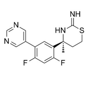 (4S)-4-[2,4-Difluoro-5-(5-pyrimidinyl)phenyl]-4-methyl-5,6-dihydro-4H-1,3-thiazin-2-amine